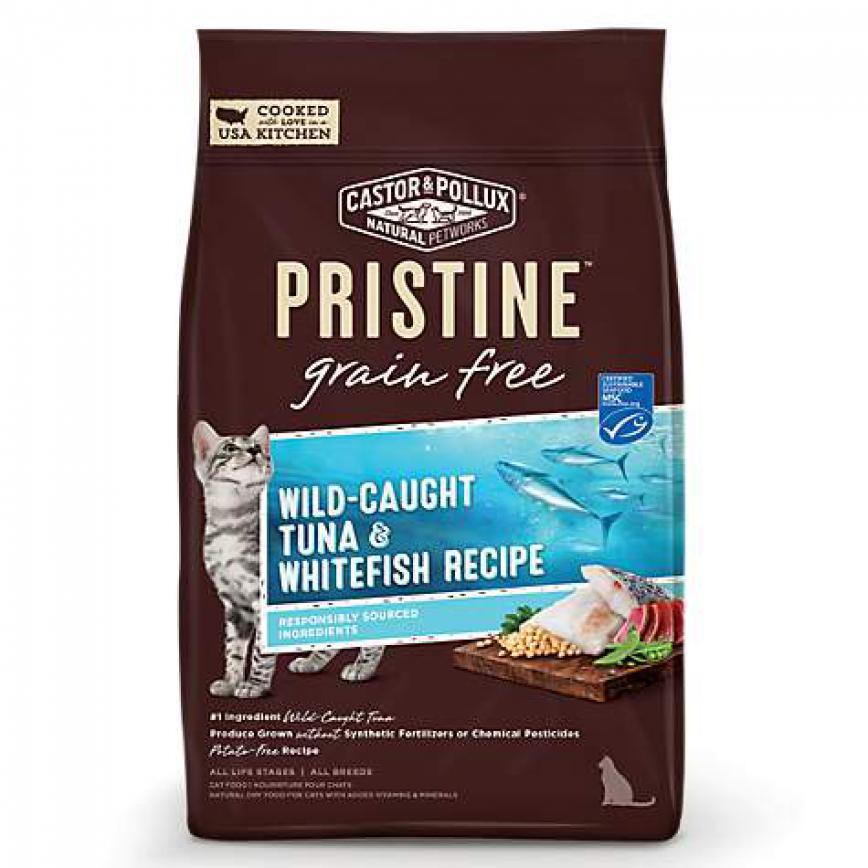 castor & pollux pristine 无谷物全猫粮 野生白鱼配方 6lb (蓝浅蓝)